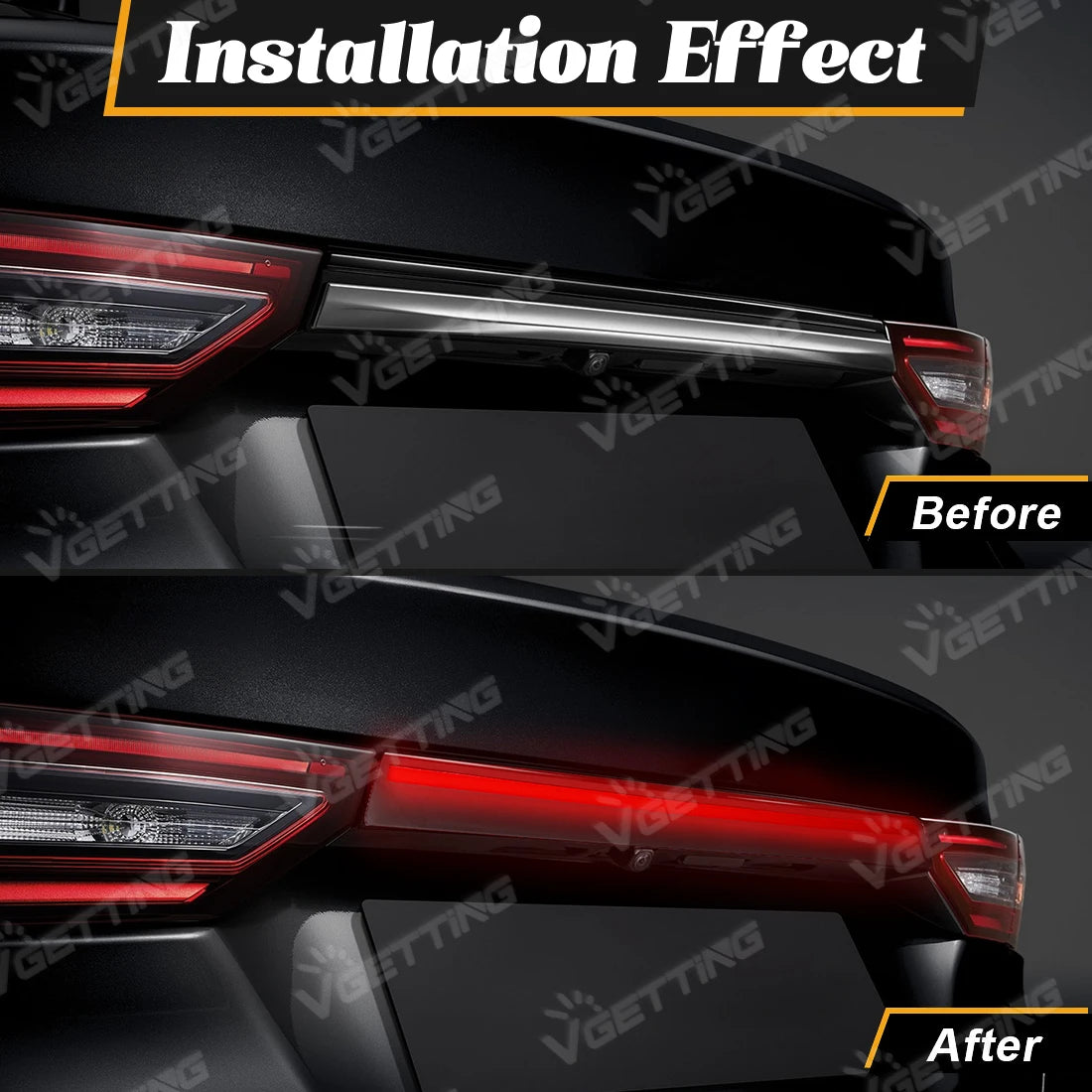 For Toyota Yaris Ativ Vios 2023 2024 Car Tail Light LED Trunk Lamp Through Daytime Running Warning Brake Turn Signal Taillight