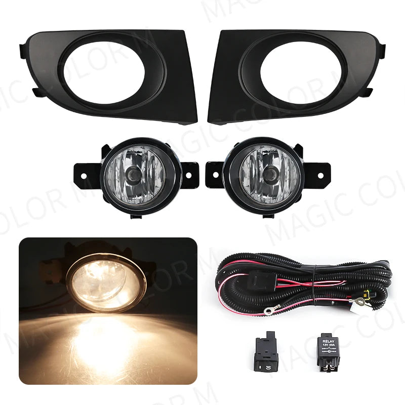 LED Fog Lamps For Nissan Sylphy Sentra Bluebird 2004 2005 2006 2007 2008 Front Bumper Driving Daytime Running Lights Headlights
