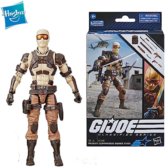 GI JOE Classified Series 92 Desert Commando Snake Eyes Action Figure Model