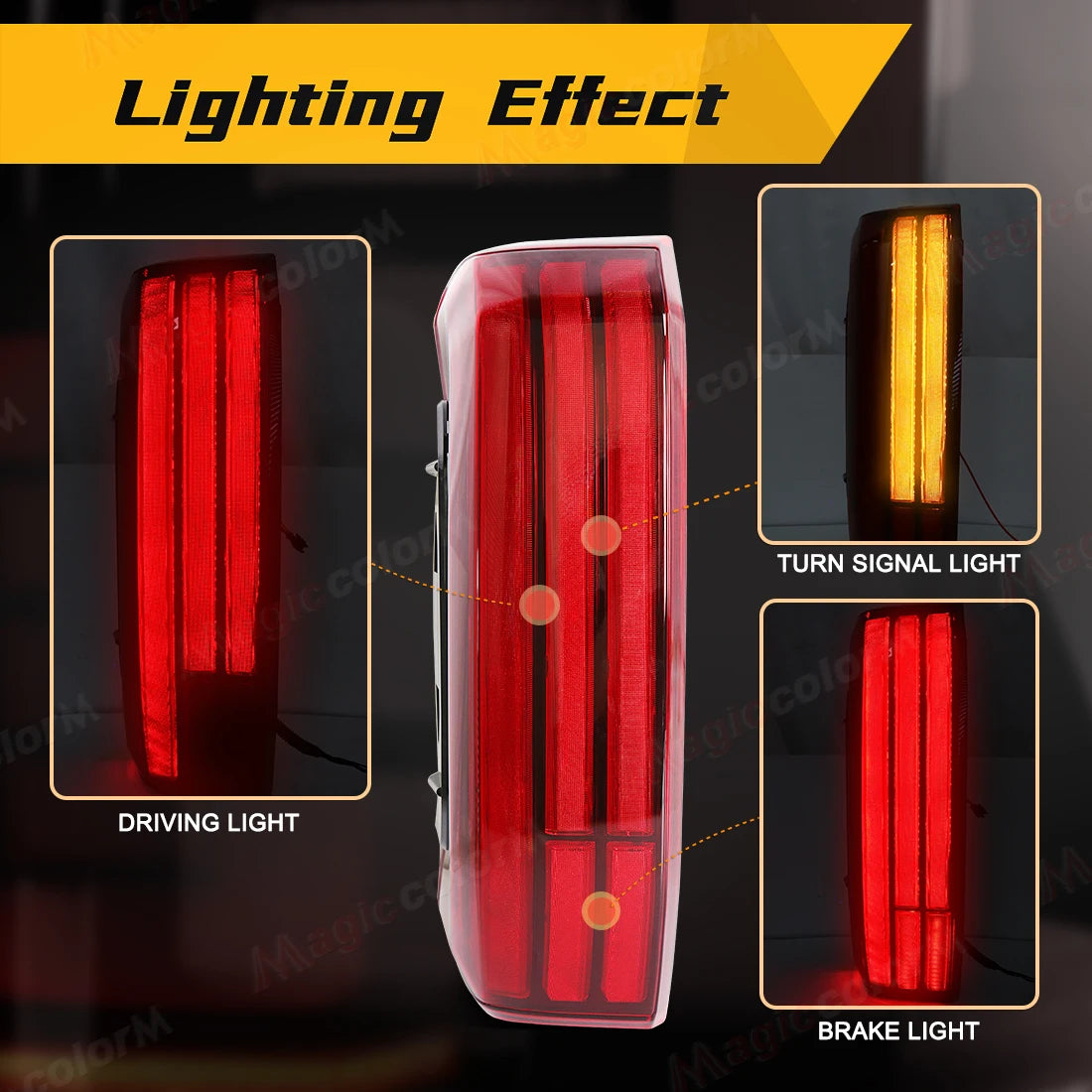 Pair Of Car Tail Light Assembly For Toyota Tundra 2022 2023 2024 US Version Rear Driving Warning Brake Turn Signal Tail Lamps