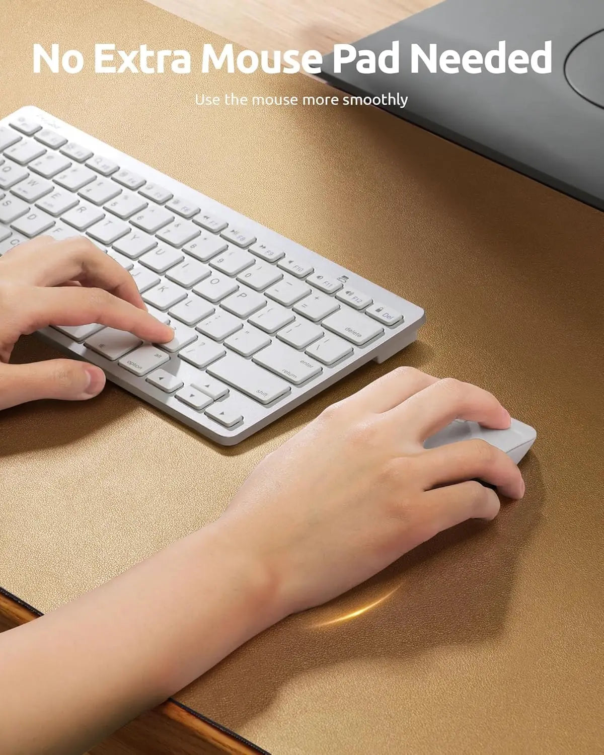 YSAGi Mouse Pad ,Leather Desk Protector, Office Mat, Large Mouse Mat, Non-Slip PU Leather Blotter, Laptop Waterproof Desk Pad