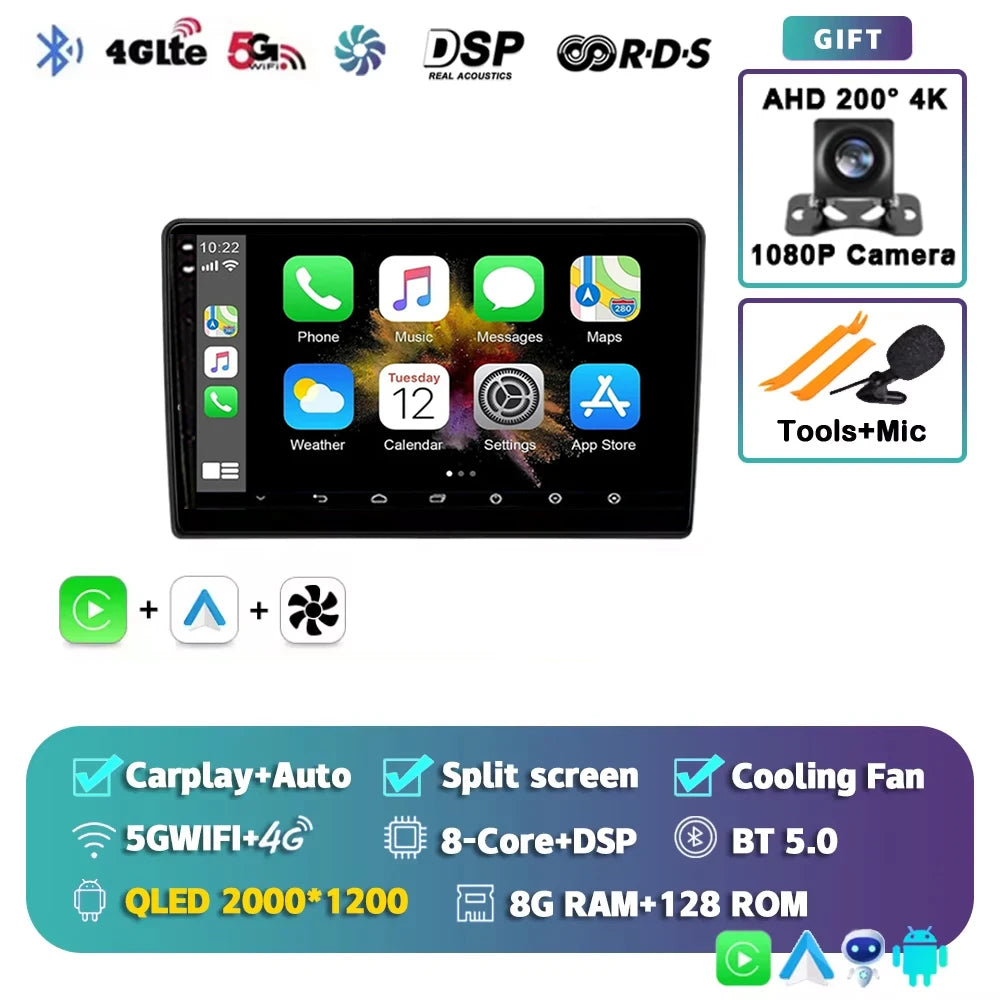 Android 15 Car Radio For Citroen Berlingo B9 Peugeot Partner Wireless Carplay Android Auto Stereo 4G Car Multimedia Player DSP 2