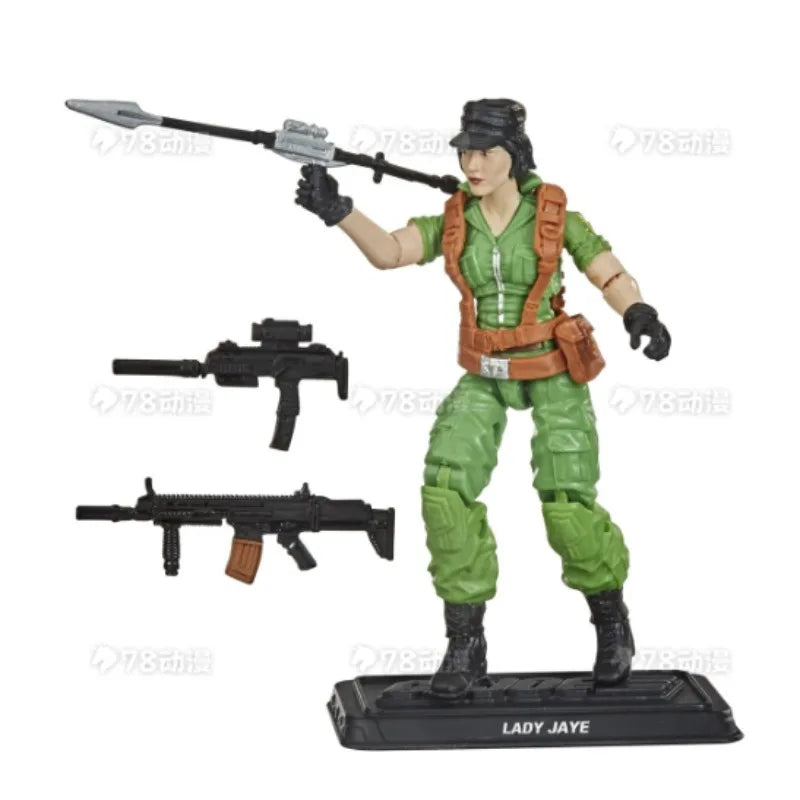 Original Hasbro G.I. Joe Classified Series Retro Collection Lady Jaye Action Toys Figure Models Collection