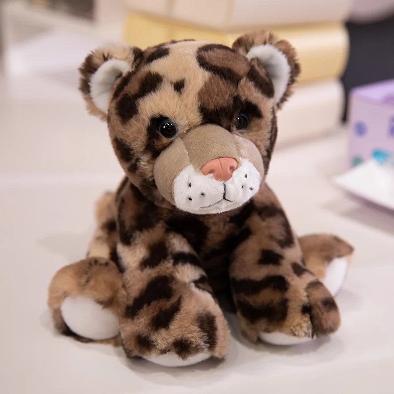 20cm Sitting Cute Forest Animal Tiger, Lion, Sheep, Cow, Fox, Plush Toy Doll, Christmas Birthday Gift
