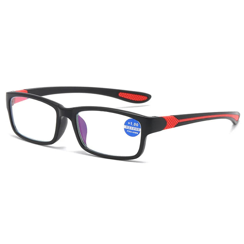 Anti Blue Light Reading Glasses for Men Sports Casual Fashion Presbyopic Glasses with Grade +100 ~ +400
