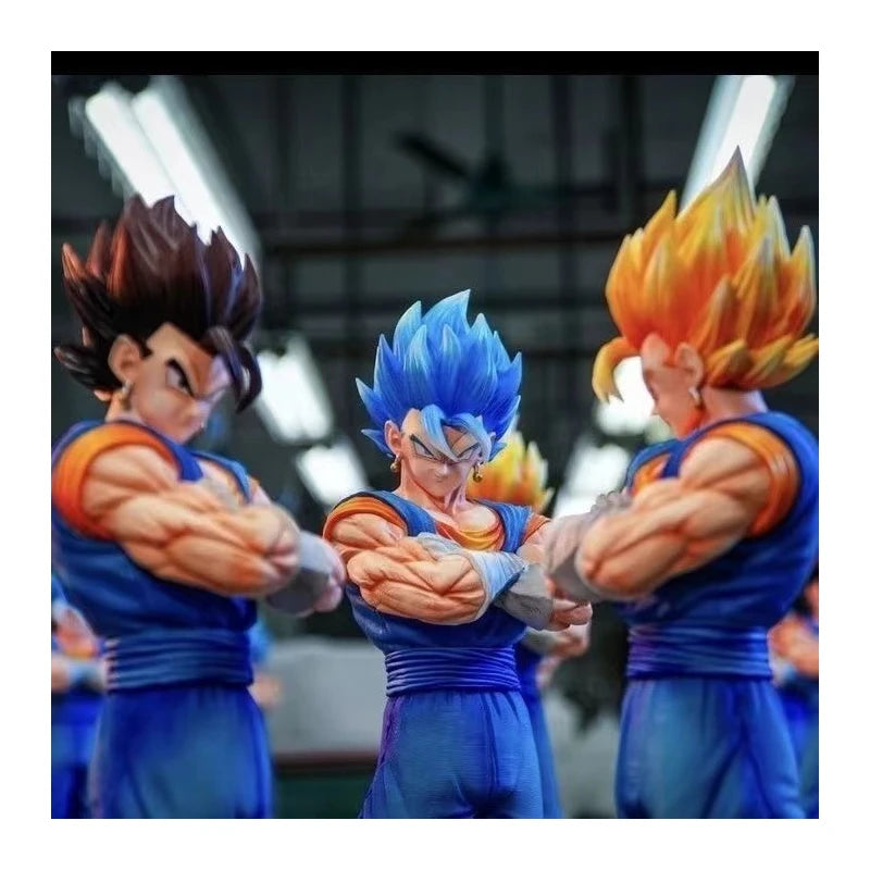 Anime Dragon Ball Vegetto Figure Super Saiyan Vegetto Blue Action Figures 30cm Pvc Statue Collection Model Toys Gifts