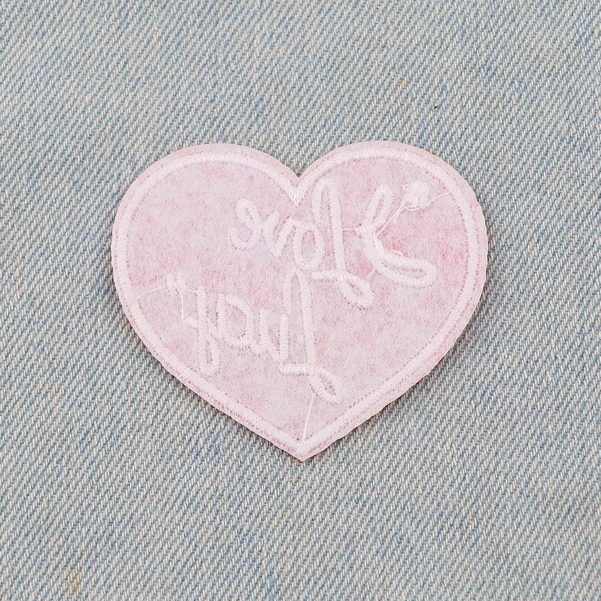 Red Heart Embroidery Patch Letter Iron On Patches for Clothing Thermoadhesive Patches Love Patches On Clothes Badge DIY Sew