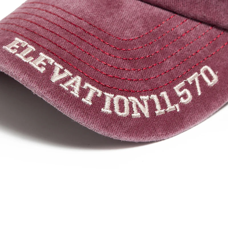 Men's Baseball Cap Fashion VAIL Letter Embroidered Cotton Soft Top Women Hats Summer Casual Travel Visor Caps Trucker Hat Unisex