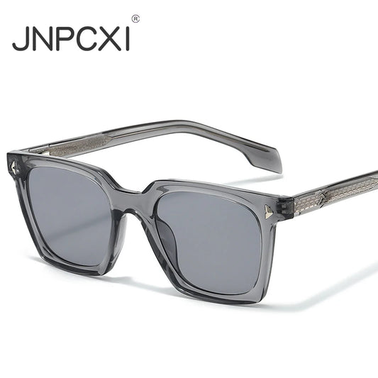 JNPCXI Fashion Sunglasses Men Vintage Square Tr90 Gradient Sun Glasses Outdoor Sports Party Vacation Travel Driving Eyeglasses