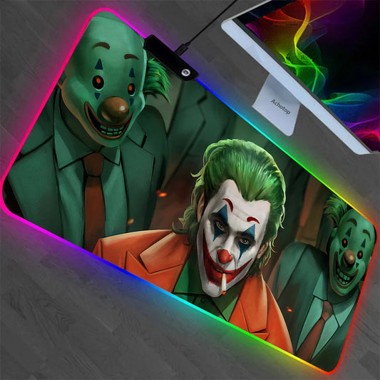 J-jokers RGB Pc Gaming Poker Keyboard Mouse Pad Mousepad LED Glowing Mouse Mat2