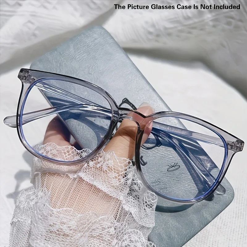 Vintage-Inspired Square Frame Clear Lens Fashion Glasses  Plastic Frames for Women Men Computer Reading Use