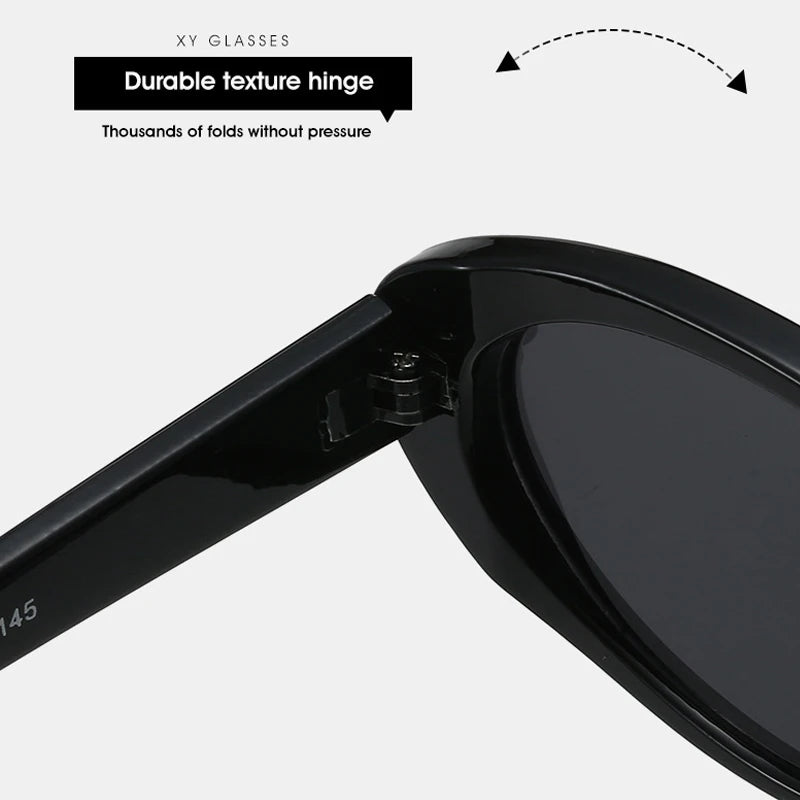 JNPCXI Small Oval Sunglasses for Women's Vintage Design Sun Glasses Shades Female Sexy Retro Punk Men Outdoor Trendy Eyewear