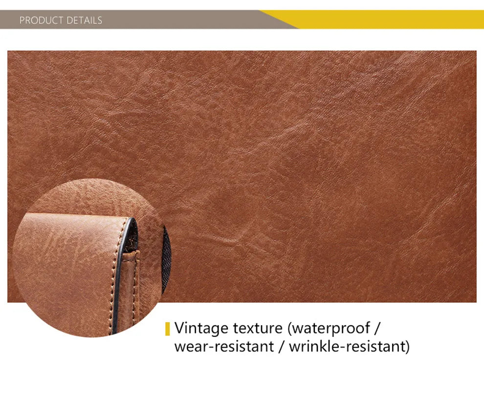 Weixer Men Crossbody Bag Shoulder Zippers Handbag Leather Messenger Tote Bag 01