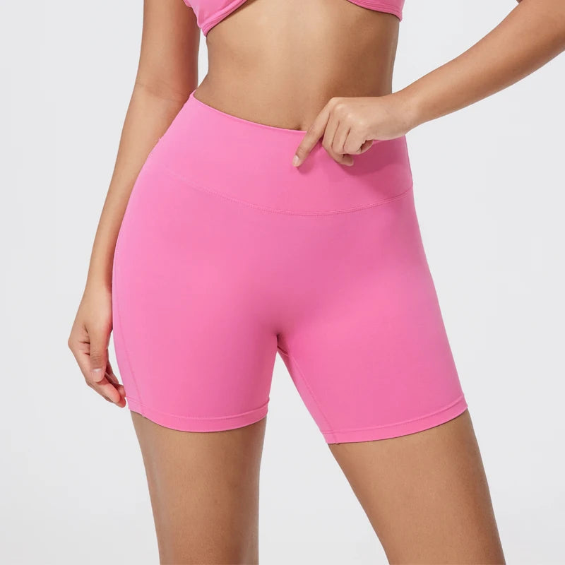 DIAS FIT JOY Women's Gym Shorts Cycling Shorts Womens Yoga Fitness Tight Elastic Breathable High Waist Sports Pants