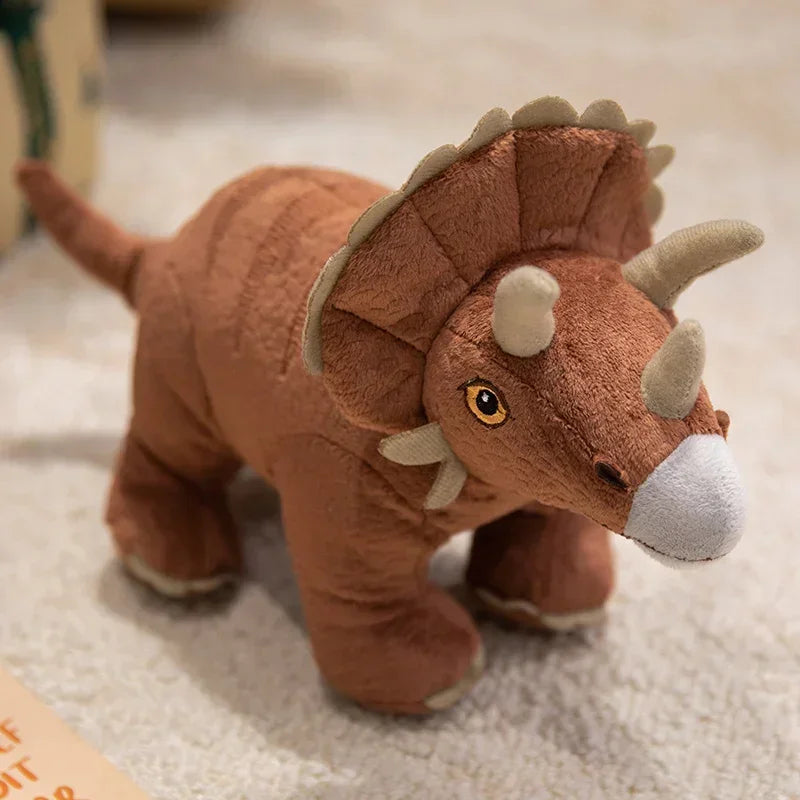 Simulation Dinosaur Plush Toy Stuffed Animal Triceratops/Tyrannosaurus Rex/Brontosaurus Sword Dragon Soft Doll Children's Gift
