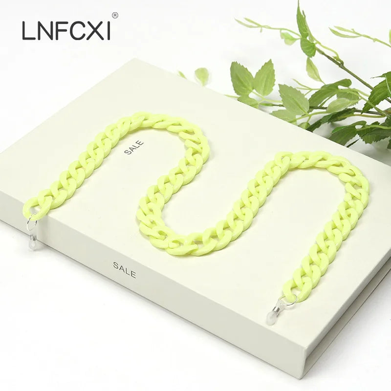JNPCXI Fashion Acrylic Sunglasses Chains Lanyard Women Men Anti-slip Reading Glasses Chain Cord Neck Strap Rope Fast Shipping