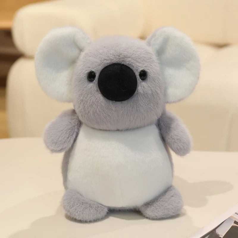 22CM Kawaii Cartoon Forest Animal Koala Hippopotamus Monkey Stuffed Animal Plush Toy Children's Raccoon Fox Handmade Doll Gift