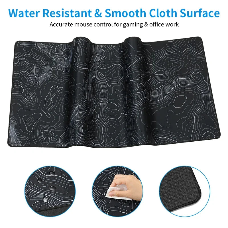 Large Mouse Pad XXL Gaming MousePad Mouse Mat with Stitched Edges and Non-Slip Rubber Base Desk Pad Keyboard Pad Desk Mat