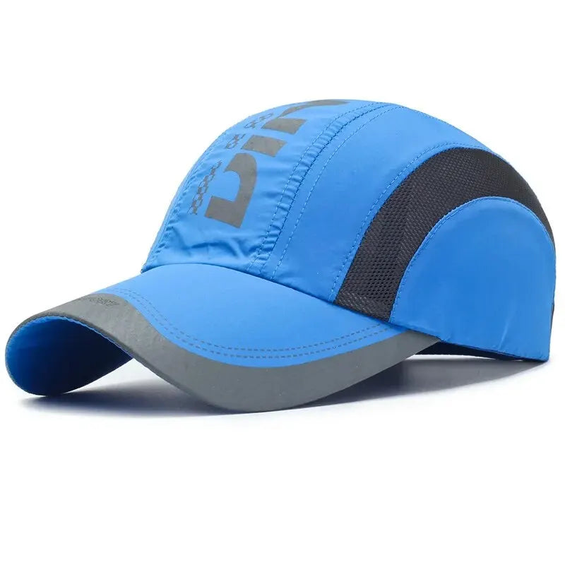 Summer Hat Quick-Drying Cap, Fashion Baseball Sports Cap, Breathable Mesh Hat