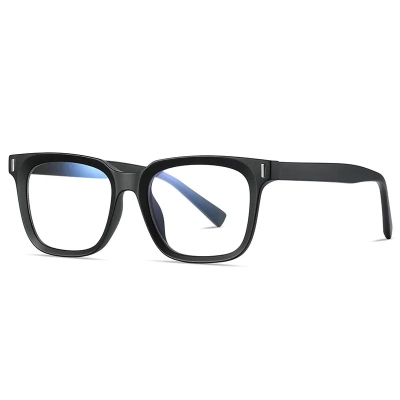 JNPCXI TR90 Acetate Men Square Glasses Frame Women Anti Blue Light Glasses Trend Style Unisex Transparent Optical Eyewear