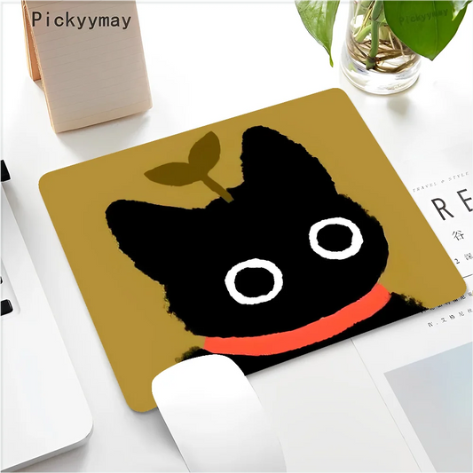 Funny Black Cat Mouse pad PC Desk Mat Table Big Mouse Pad PC Non-slip Rug z5