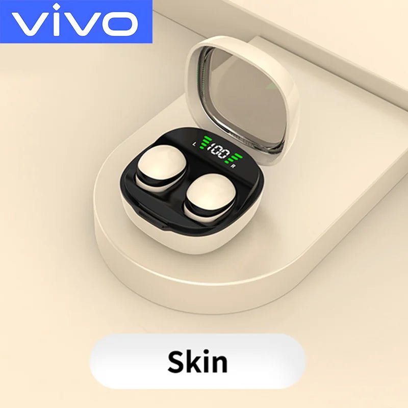 VIVO mini Invisible Sleep Headphones Wireless Bluetooth 5.3 Earbuds Noise Canceling Long Lasting with HIFI Bass Quality Sound