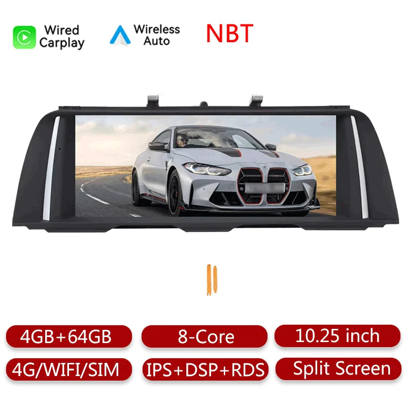 Android 13 For BMW 5 Series F10/F11 2011-2017 CIC NBT Car Multimedia Player GPS Navigation Head Unit Video Player Carplay