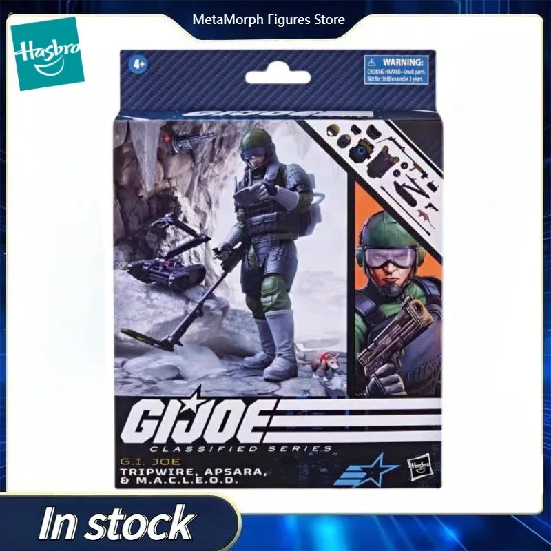 Original Hasbro G.I. Joe Classified Series 78 Tripwire Apsara & MACLEOD Action Figure Collection Toys Ornaments