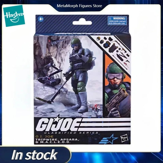 Original Hasbro G.I. Joe Classified Series 78 Tripwire Apsara & MACLEOD Action Figure Collection Toys Ornaments