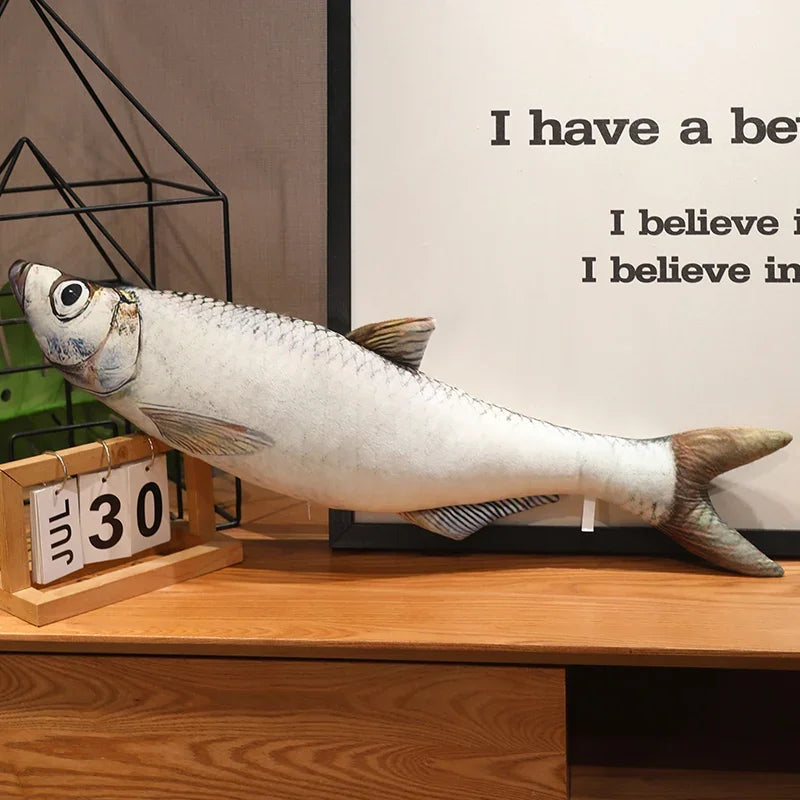 Simulation Funny Fish Plush Toys Giant Stuffed Soft Animal Carp Plush Pillow Creative Sleep Cushion for Kids Girls Xmas Gift