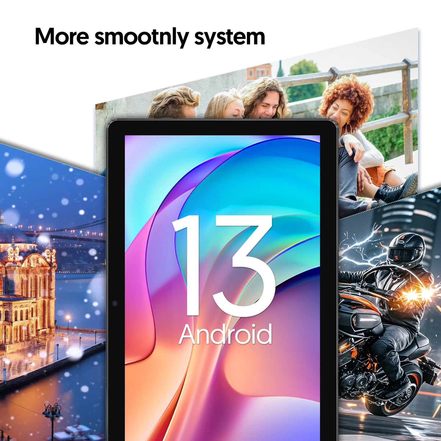 BAKEN new 10-inch Android 13 tablet , quad-core processor, 7GB (3g+4g memory expansion) RAM+64GB ROM, 1TB expansion, 1280x800 IP