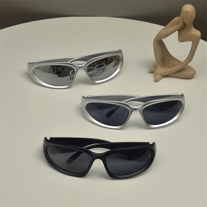 3 pairs of Y2K fashionable men's glasses for daily casual wear, trendy and fashionable glasses
