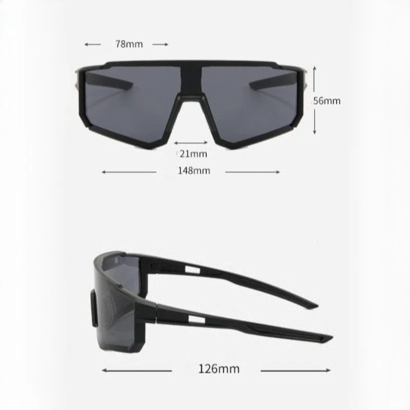 Men Cycling Glasses UV Protection Anti-fog Outdoor Sports Bike Shades Riding Running Eyewear Goggles
