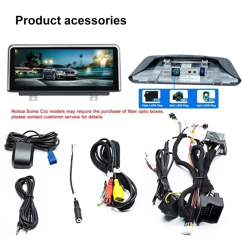 Carplay Android car radio for BMW 3 Series F30/F31/F34 4 Series F32/F33/F36 NBT System Car Multimedia Player 8Core/4G/GPS