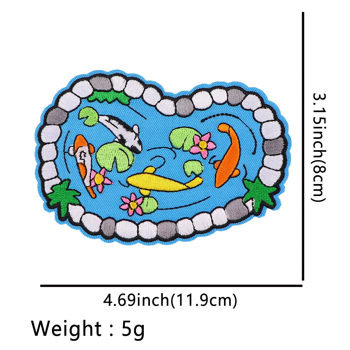 Funny Quotes Embroidered Patches for Clothing Koi Patches on Clothes Stickers Iron on Patches Animal Stripes Diy Appliques