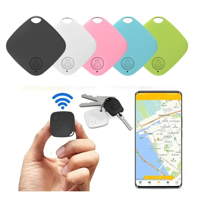 Mini Bluetooth 5.0 Tracker AntiLost Device Round Pet Kids Bag Wallet Tracking