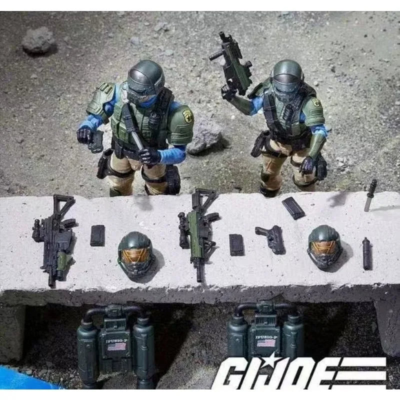 Original Hasbro G.I. Joe Classified Series 95 Steel Corps Troopers Anime Figures Toys Collection Models