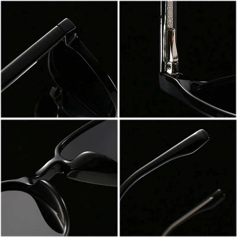 JNPCXI Square Men Sunglasses Fashion Shades Quality UV400 Retro Rivets Women Luxury Gray Sun Glasses
