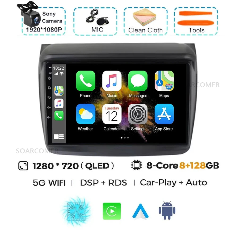 Android 15 For Mitsubishi Pajero Sport 2 2008 - 2017 L200 Triton 2006 - 2014 Android Car Radio Multimedia Video Player stereo BT