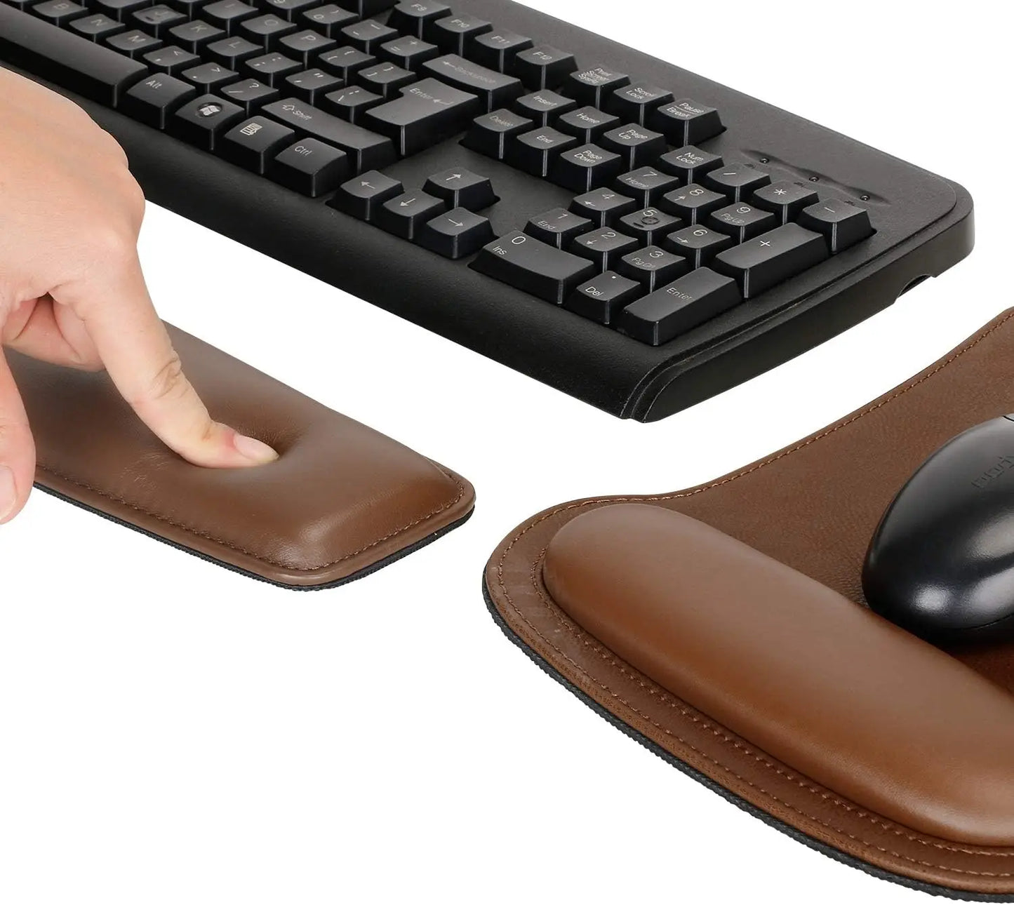 Keyboard Wrist Rest Pad and Mouse Wrist Rest Support Mouse Pad Set,Sturdy & Comfortable & Lightweight for Easy Typing & Pain Rel