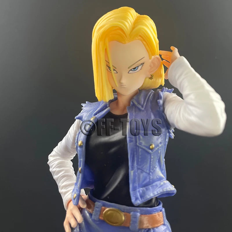 Anime Dragon Ball Z Android 18 Figure Android 18 26cm PVC Action Figurine Collection Model Toys For Children Gifts
