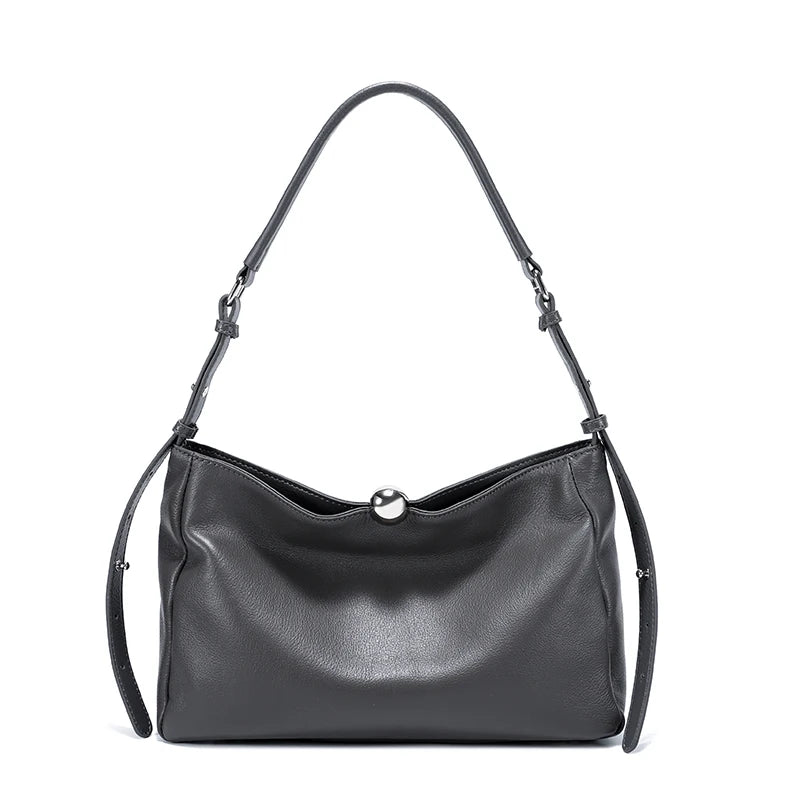 New Women's Fashion Genuine Leather Handbag Female Large Capacity Commuter Crossbody Bags Ladies' Luxury Designer Shoulder Bag