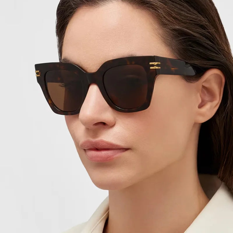 JNPCXI Ins Popular Fashion Square Women Sunglasses Retro Rivets Men Trending Sun Glasses Gradient Shades UV400