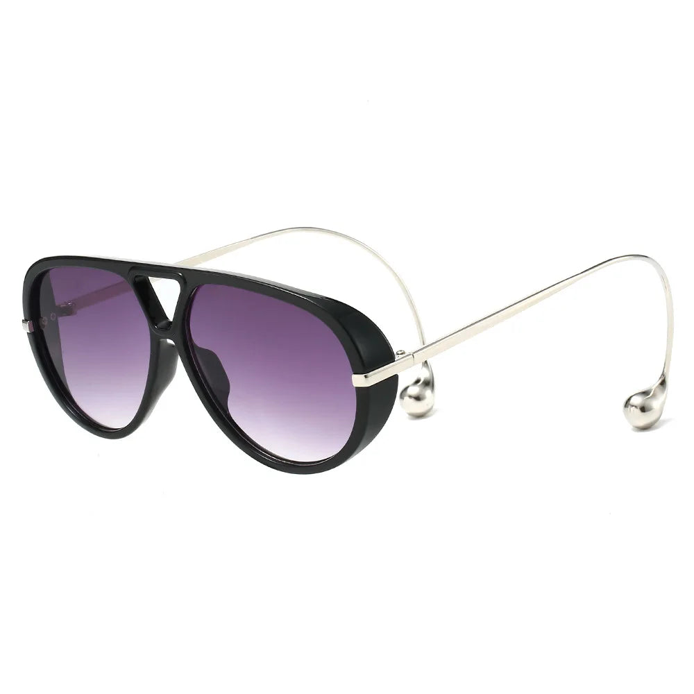 JNPCXI Oversize Unique Pilot Sunglasses Fashion Punk Sun Glasses Shades UV400