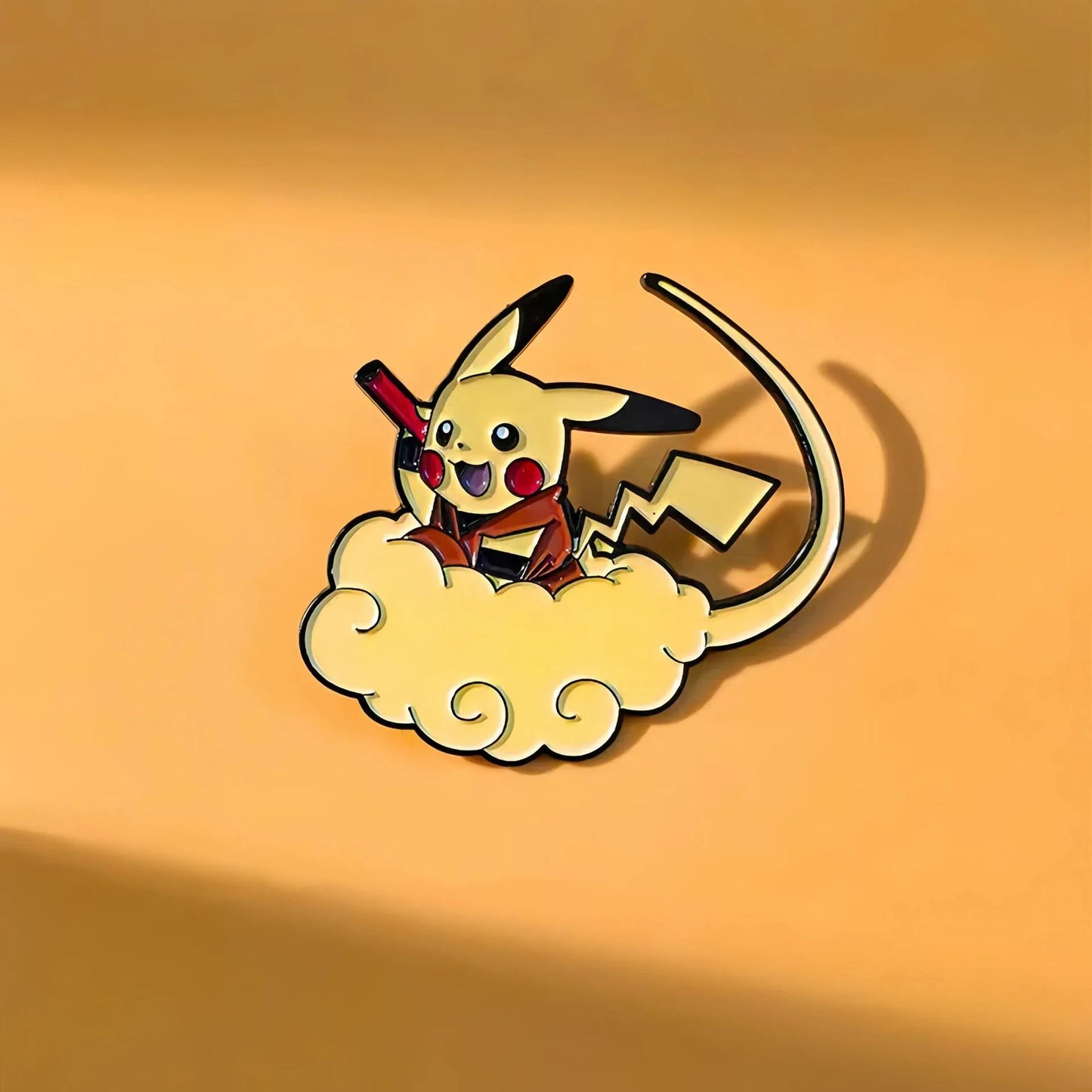 7Pcs Pokemon Pikachu Cloud Enamel Pin Brooches for Women Cartoon Badge on Backpack Hat Decoration Accessories Anime Jewelry Gif