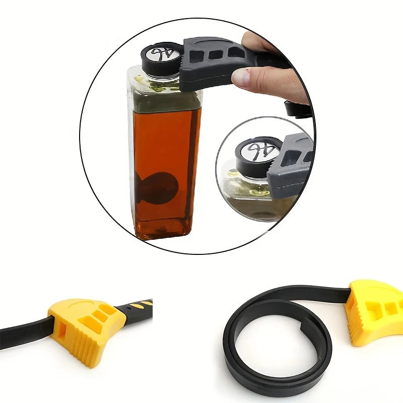6inch Belt Wrench Oil Filter Puller Strap Spanner Chain Wrench Strap Opener, Adjustable Disassembly Tool