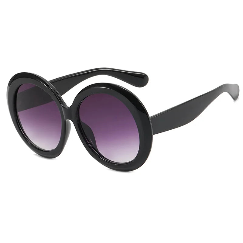 JNPCXI Oversized Round Sunglasses Women Men Luxury Brand Big Frame Sun Glasses Goggles Large Shades Unisex Riding Eyeglasses