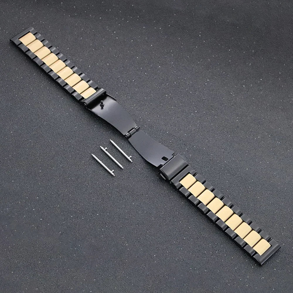 22mm Black Gold Bracelet Strap Redmi Watch 5/5 Lite & 3 Active/3 Lite Wristband