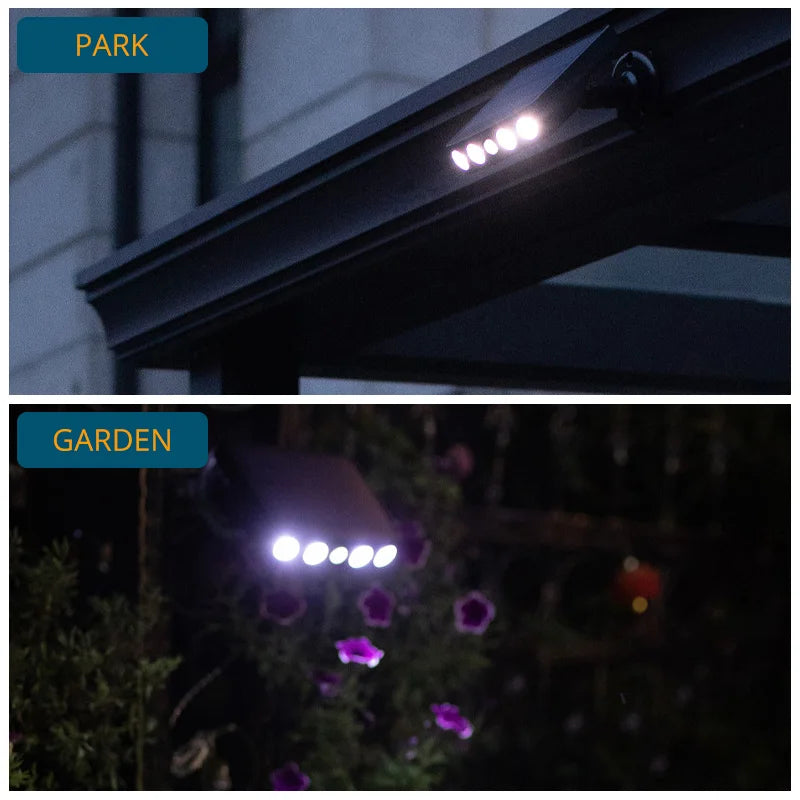 Solar Powered Led Wall Light Outdoor Motion Sensor Waterproof IP65 Lighting Home