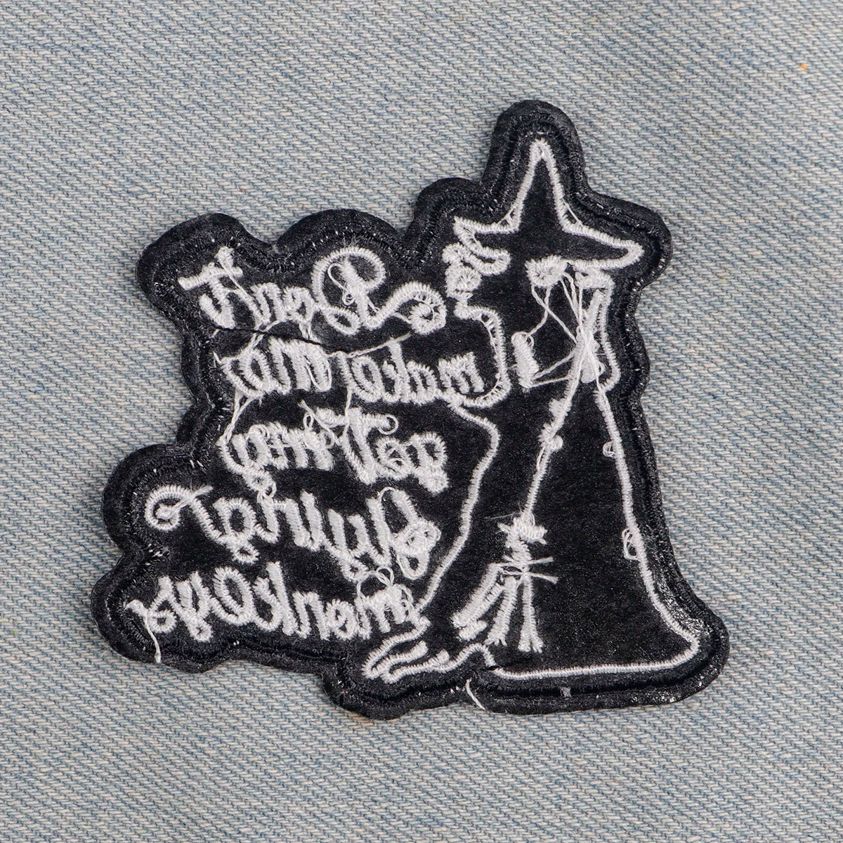Funny Witch Embroidery Patch Iron On Patches for Clothing Thermoadhesive Patches Cartoon Patches On Clothes Badge DIY Sew